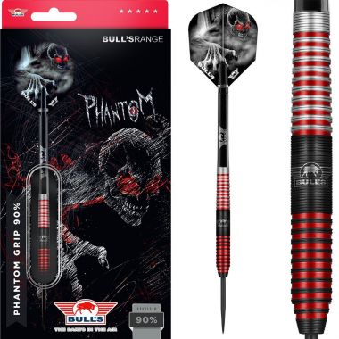 Bull's steeltip Phantom Grip 90% Red 23 gr